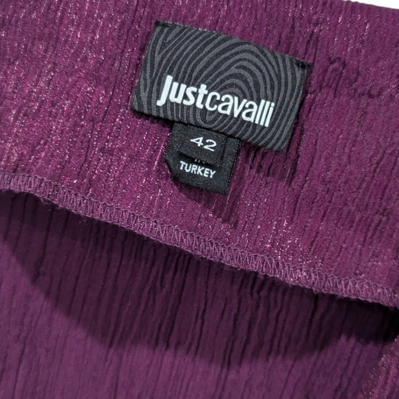 Roberto Cavalli Just Cavalli Crepe Midi Dress 42 - Picture 3 of 8